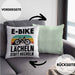 Elektrofahrrad E-Bike Kissen mit Füllung 40x40 mit Spruch Geschenk Ebike Lustige Geschenke Rentner (Grau) Grün Trendation