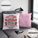 Steinmetz Kissen mit Füllung 40x40 Geschenk Spruch Geschenkidee Spruch (Grau) Rosa Trendation
