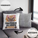 Französische Bulldogge Papa Besitzer Kissen mit Füllung 40x40 Geschenk Lustiger Spruch Geschenkidee Französische Bulldogge Liebhaber (Grau) Grau Trendation