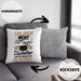 Postbote Paketzusteller Geschenk Kissen mit Füllung 40x40 Spruch Leg Dich Nicht Mit Dem Zusteller An Er Weiß Wo Du Wohnst Briefträger (Grau) Grau Trendation