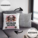 Australian Shepherd Papa Besitzer Kissen mit Füllung 40x40 Geschenk Lustiger Spruch Geschenkidee Australian Shepherd Liebhaber (Grau) Grau Trendation