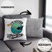 Kitesurfing Kissen mit Füllung 40x40 Geschenk für Kitesurfer Geschenkidee I'd Rather Be Kitesurfing (Grau) Grau Trendation