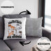 Katzen-Liebhaberin Kissen mit Füllung 40x40 Geschenk Katzenmama Bis Zur 2. Katze War Ich Normal (Grau) Grau Trendation