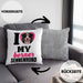 Berner Sennen Besitzerin Kissen mit Füllung 40x40 Geschenk Lustiger Spruch Geschenkidee I Love My Berner Sennen (Grau) Grau Trendation
