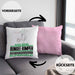 Bungee-Jumper Geschenk Kissen mit Füllung 40x40 Ich Bin Bungee-Jumper Aber Sag Doch Einfach Superheld Lustige Geschenkdiee für Bungee-Jumper (Grau) Rosa Trendation