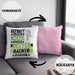Bäcker Geschenk Lustiger Spruch für Bäcker Geschenkidee Bester Bäcker Der WeltKissen mit Füllung 40x40 (Grau) Rosa Trendation