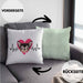 Chihuahua Besitzer Kissen mit Füllung 40x40 Geschenk Lustiger Spruch Geschenkidee Herzschlag XXXX (Grau) Grün Trendation