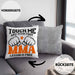 MMA-Kissen mit Füllung 40x40 Geschenk für MMA-Kämpfer Geschenkidee First MMA Lesson (Grau) Grau Trendation