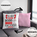 Gewichtheber Kissen mit Füllung 40x40 Geschenk So Sieht Ein Richtig Cooler Gewichtheber Aus Geschenkidee Spruch Lustig (Grau) Rosa Trendation