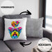 Yorkie Herz Farbe Besitzer Kissen mit Füllung 40x40 Geschenk Lustiger Spruch Geschenkidee Yorkie Liebhaber (Grau) Grau Trendation