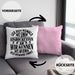 Eishockeyfan Kissen mit Füllung 40x40 Geschenk Leg Dich Niemals Mit Einem Eishockeydfan An Eishockey-Liebhaber Spieler Geschenkidee (Grau) Rosa Trendation