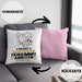 Tierheimmitarbeiter Geschenk Kissen mit Füllung 40x40 So Gut Kann Nur Ein Tierheimmitarbeiter Aussehen Geschenkidee (Grau) Rosa Trendation