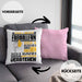 Fußballfan Geschenk Kaffee-Kissen mit Füllung 40x40 Geschenkidee für Fußballfan Ich Bin Fußballfan Ich Kann Es Dir Erklären Jedoch Nicht Für Dich Verstehen Spruch Lustig (Grau) Rosa Trendation