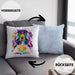 Cocker Spaniel Besitzer Farbe Love Kissen mit Füllung 40x40 Geschenk Lustiger Spruch Geschenkidee Cocker Spaniel Besitzerin (Grau) Blau Trendation