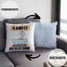 Kanute Kissen mit Füllung 40x40 Geschenk für Kanute Der Mann Der Alles Kann Geschenkidee zum Geburtstag (Grau) Blau Trendation