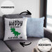 T-Rex Dino Kissen mit Füllung 40x40 Geschenk Wenn Du Glücklich Bist Und Du Es Weißt Klatsche Geschenkidee Dinosaurier Fans (Grau) Blau Trendation