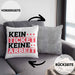 Lustiges Geschenk für IT Support Mitarbeiter Kissen mit Füllung 40x40 "Kein Ticket Keine Arbeit" (Grau) Grau Trendation