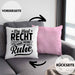 Ehemann Kissen mit Füllung 40x40 Geschenk Ehefrau Geschenkidee Du Hast Recht Ich Hab Meine Ruhe Geschenkidee Arbeitskollege (Grau) Rosa Trendation