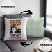 Baggerfahrer Papa Kissen mit Füllung 40x40 Geschenk Baggerfahrender Papa Wie Ein Normaler Papa Aber Viel Cooler Geschenkidee Vatertag Baustelle (Grau) Grün Trendation