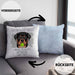 Rottweiler Besitzer Kissen mit Füllung 40x40 Geschenk Lustiger Spruch Geschenkidee Besitzerin Ich Bin Nicht toll Aber Mein Rottweiler Ist Es (Grau) Blau Trendation