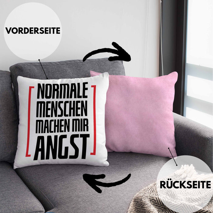 Wellensittich Kissen mit Füllung 40x40 Geschenk Spruch Lustig Zuhause Ist Wo Meine Wellensittiche Sind Geschenkidee Geburtstag (Grau) Rosa Trendation