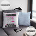 Trailrunner Kissen mit Füllung 40x40 Geschenk für Trailrunner Der Mann Der Alles Kann Geschenkidee zum Geburtstag (Grau) Blau Trendation
