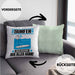 Surfer Kissen mit Füllung 40x40 Geschenk für Surfer Der Mann Der Alles Kann Geschenkidee zum Geburtstag (Grau) Grün Trendation