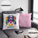 Australian Shepherd Besitzer Farbe Love Kissen mit Füllung 40x40 Geschenk Lustiger Spruch Geschenkidee Australian Shepherd Besitzerin (Grau) Rosa Trendation