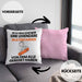 Skateboarder Geschenk Kissen mit Füllung 40x40 Lustige Geschenkidee Geburtstag für Skateboarder Ich Bin Dieser Legendäre Skateboarder Von Dem Alle Geredet Haben (Grau) Rosa Trendation