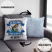 Lustige Kissen mit Füllung 40x40 für Angler Lustiger Spruch Geschenkidee (Grau) Blau Trendation