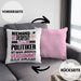 Politiker Geschenk Kissen mit Füllung 40x40 Lustige Geschenkidee für Politiker Geburtstag Niemand Ist Perfekt Aber Als Politiker Ist Man Nah Dran (Grau) Rosa Trendation