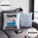 Schwimmsportler Kissen mit Füllung 40x40 Geschenk für Schwimmsportler Der Mann Der Alles Kann Geschenkidee zum Geburtstag (Grau) Blau Trendation