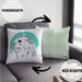 Otter Kissen mit Füllung 40x40 Geschenk Natur Otter-Liebhaber Geschenkidee Geburtstag (Grau) Grün Trendation