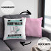 Hobbymaler Kissen mit Füllung 40x40 Geschenk für Hobbymaler Geburtstag Lustiger Spruch Was Ist Deine Superkraft (Grau) Rosa Trendation