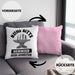 Schmied Geschenke Kissen mit Füllung 40x40 mit Spruch Hufschmied Geschenkidee (Grau) Rosa Trendation