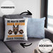 Schäferhund Besitzer Kissen mit Füllung 40x40 Geschenk Lustiger Spruch Geschenkidee Besitzerin Schäferhund Haben Personal (Grau) Blau Trendation
