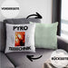 Pyrotechnik Kissen mit Füllung 40x40 Geschenk Pyrotechnik Ist Doch Kein Verbrechen Meme Joke (Grau) Grün Trendation