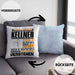 Kellner Geschenk Kaffee-Kissen mit Füllung 40x40 Geschenkidee für Kellner Ich Bin Kellner Ich Kann Es Dir Erklären Jedoch Nicht Für Dich Verstehen Spruch Lustig (Grau) Blau Trendation