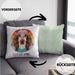 Cocker Spaniel Besitzer Kissen mit Füllung 40x40 Geschenk Lustiger Spruch Geschenkidee Cocker Spaniel Mama Papa (Grau) Grün Trendation