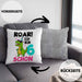6. Geburtstag Kissen mit Füllung 40x40 Geschenk Lustiger Spruch Roar Ich Bin Schon 6 Dinosaurier Geschenkidee Geburtstag (Grau) Grau Trendation