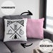 Pfadfinder Kissen mit Füllung 40x40 Geschenk Lustige Geschenkidee Für Pfadfinder (Grau) Rosa Trendation