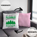 Pilzsammler Geschenk Kissen mit Füllung 40x40 Pilze Sammeln Geschenkidee Pilzsucher Pilzliebhaber Lustig (Grau) Rosa Trendation