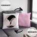 Lustige Kissen mit Füllung 40x40 für Paragliding- und Fallschirmspringer Geschenk Abenteurer (Grau) Rosa Trendation