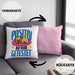 Lustige Kissen mit Füllung 40x40 "Positiv auf Müde Getestet" - Geschenkidee für Hunde-Liebhaber (Grau) Rosa Trendation