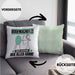Bogenschütze Kissen mit Füllung 40x40 Geschenk für Bogenschütze Der Mann Der Alles Kann Geschenkidee zum Geburtstag (Grau) Grün Trendation