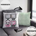Eat Sleep K-Pop Kissen mit Füllung 40x40 Geschenk Koreanische Musik Kpop Geschenkidee Spruch (Grau) Grün Trendation