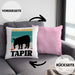 Lustige Tapir Kissen mit Füllung 40x40 Geschenk Tapir Liebhaber Grafik Retro (Grau) Rosa Trendation