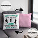 Lustige Line Dance Kissen mit Füllung 40x40 - Tolles Geschenk für Line Dance Enthusiasten (Grau) Rosa Trendation