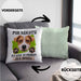Jack Russel Besitzer Kissen mit Füllung 40x40 Geschenk Lustiger Spruch Geschenkidee Mir Reichts Ich Geh Zu Meinem Jack Russel (Grau) Grün Trendation