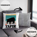Lustige Tapir Kissen mit Füllung 40x40 Geschenk Tapir Liebhaber Grafik Retro (Grau) Grau Trendation